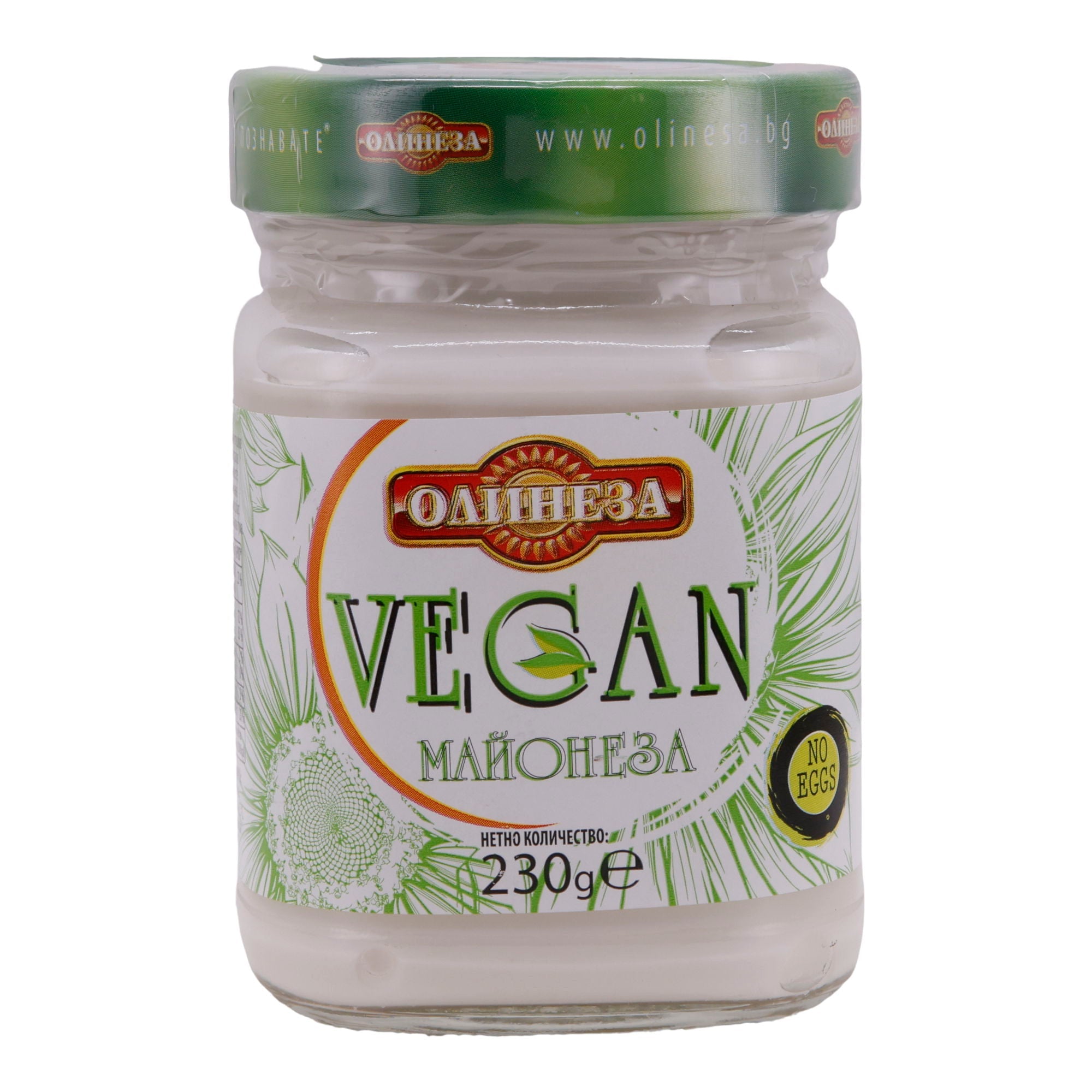 Salatcreme Olinesa | Vegan, ohne Ei | Cremig und lecker | 230 g Glas OLINEZZA